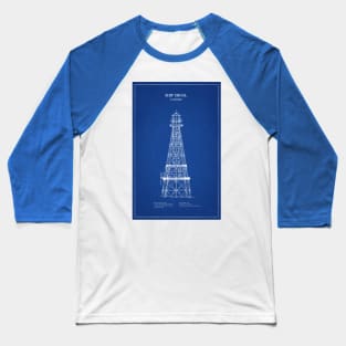 Ship Shoal Lighthouse - Louisiana - AD Baseball T-Shirt